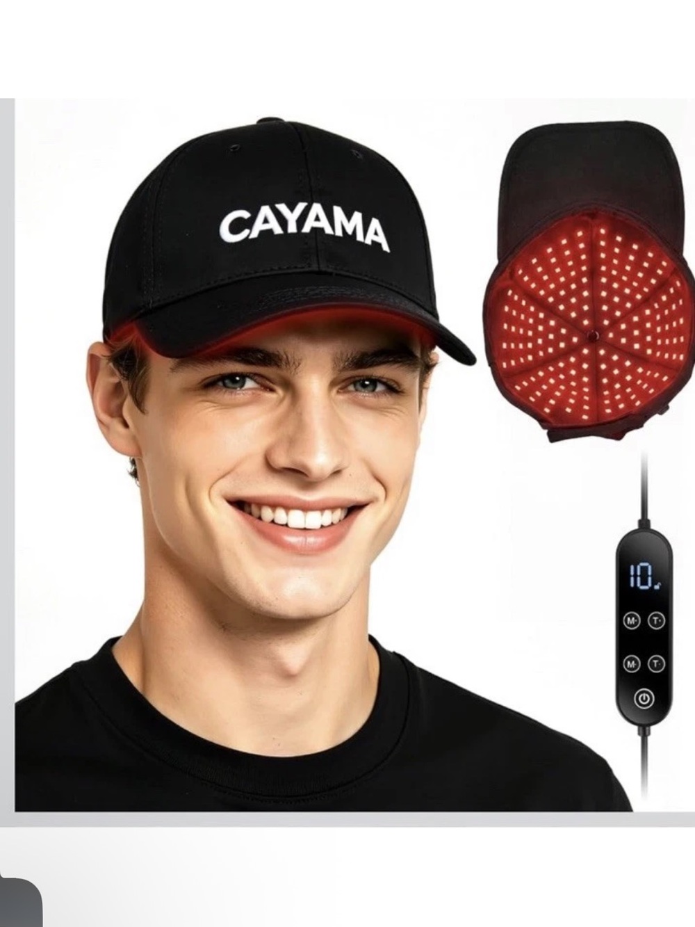 Red Light Therapy Hair Growth Cap Men & Women Infrared 528 LED Fuller Thicker